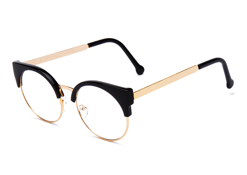 Fashion-Women-Brand-Designer-Cat39s-Eye-Glasses-Half--Frame-Cat-Eye-Glasses-Women-Eyeglasses-Frames--32355950696