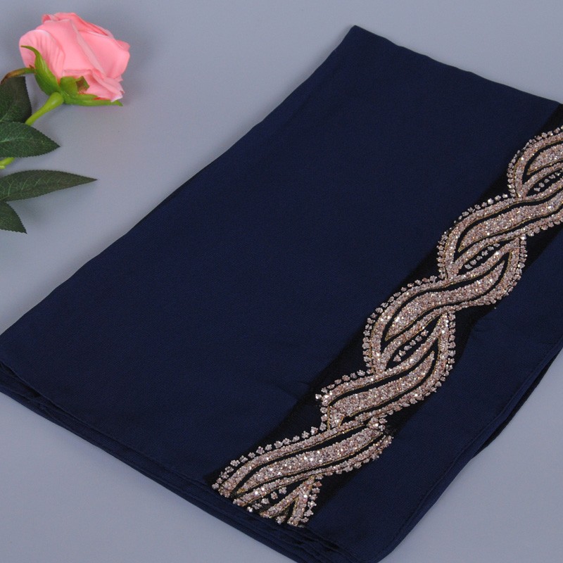 Female-solid-color-GLITTER-flower-chiffon-silk-popular-shawls-muffler-headband-hijab-summer-muslim-s-32699025621