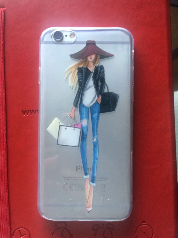 For-iPhone-7-6-6S-5-5S-SE-7Plus-6sPlus-4S-Phone-Case-Cover-Fashion-Dress-Shopping-Girl-Transparent-S-32649557039