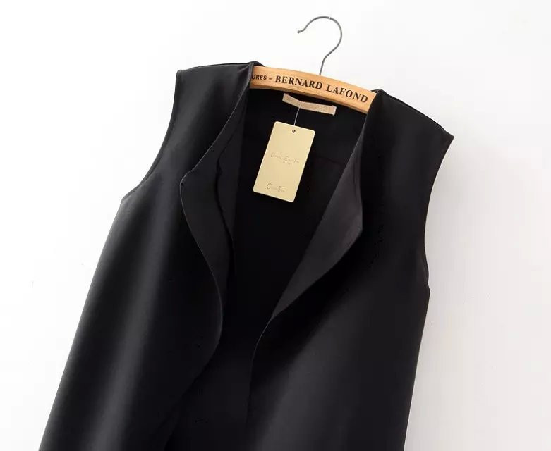 GCAROL-2017-Women-Irregular-Length-Vest-With-Sashes-Fashion-Summer-Spring-Thin-Waiscoat-BlackampWhit-32374285074