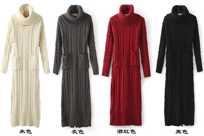 GOPLUS-2017-Winter-Women-Sweater-Dress-Korean-High-Necked-Long-Slim-Twist-Turtleneck-Knitted-Sweater-32756347202