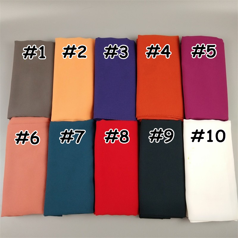 HOT-SALE-15PCSLOT-High-Quality-68-Nice-Color-plain-bubble-chiffon-shawl-popular-muslim-hijab-head-we-32765728590