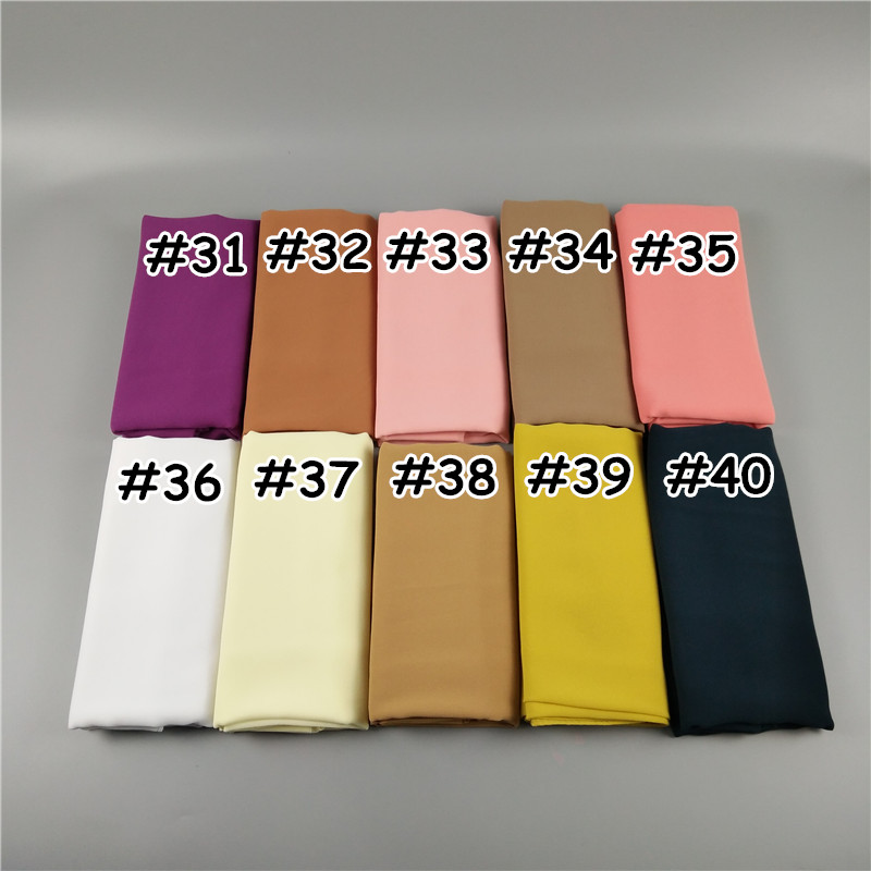 HOT-SALE-15PCSLOT-High-Quality-68-Nice-Color-plain-bubble-chiffon-shawl-popular-muslim-hijab-head-we-32765728590