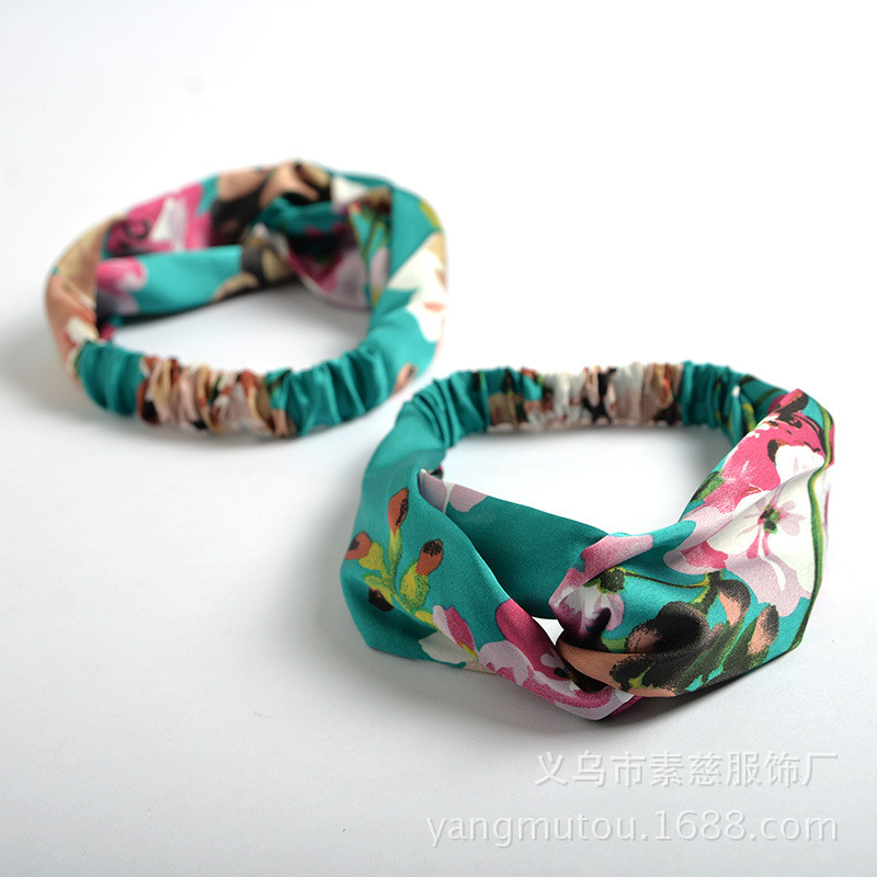Hair-Accesorries-Headbands-for-Women-Baby-Head-band-Girl-Hairbands-Floral-Print-Silk-Satin-fabric-Ha-32652675092