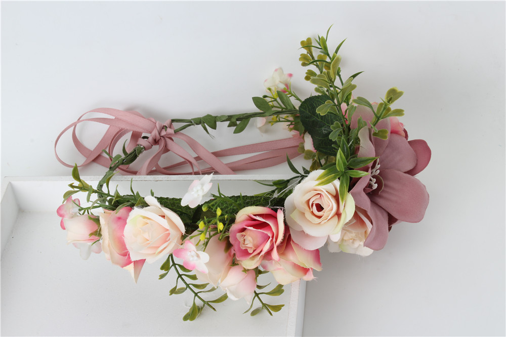 Handmade-rose-Flower-crown-Garland-Halo-for-Wedding-Travel-Festivals-Girl-flower-wreath-Headpiece-De-32652282045