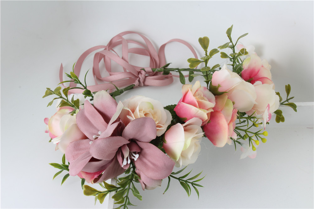Handmade-rose-Flower-crown-Garland-Halo-for-Wedding-Travel-Festivals-Girl-flower-wreath-Headpiece-De-32652282045