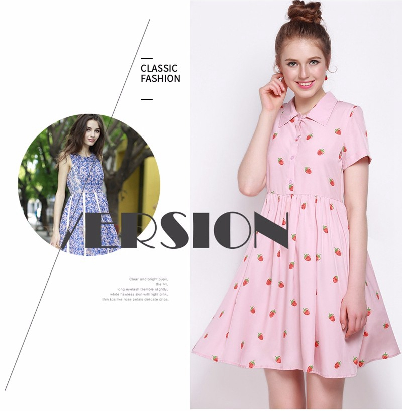 Haoduoyi-2017-New-Summer-Strawberry-Print-Casual-Dresses-Women-POLO-Collar-Beach-Boho-Dress-Sheer-Mi-32704982253