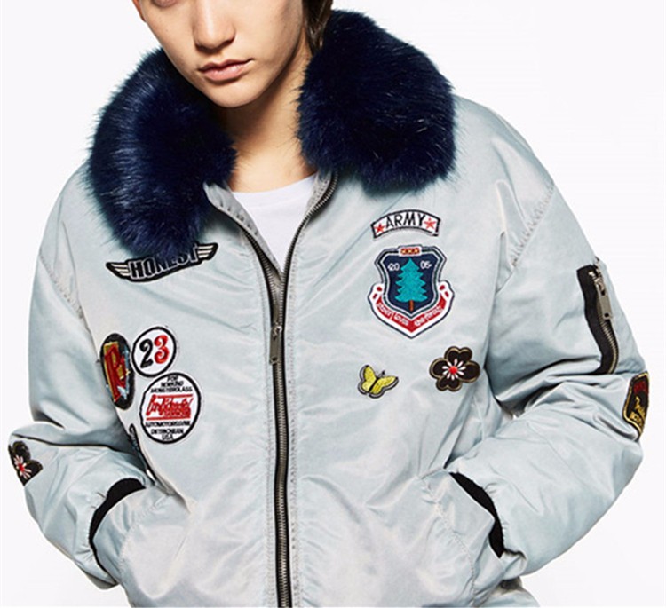 Heyouthoney-Military-Army-green-embroidered-bomber-jacket-Fake-fur-Collar-cotton-patch-femme-spring--32779709967