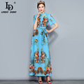 High-Quality-2017-Fashion-Designer-Runway-Maxi-Dress-Women39s-Short-Sleeve-Gorgeous-Voile-Floral-Emb-32775602145