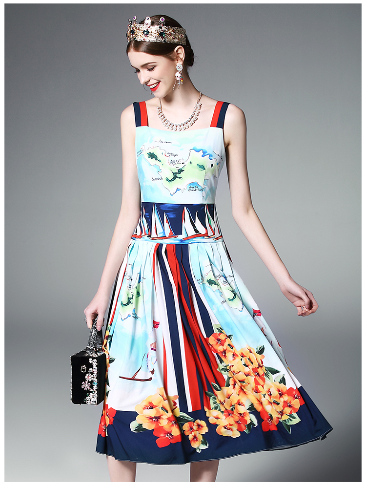 High-Quality-2017-Runway-Designer-Summer-Dress-Women39s-Elegant-Spaghetti-Strap-Casual-Floral-Printe-32801208399