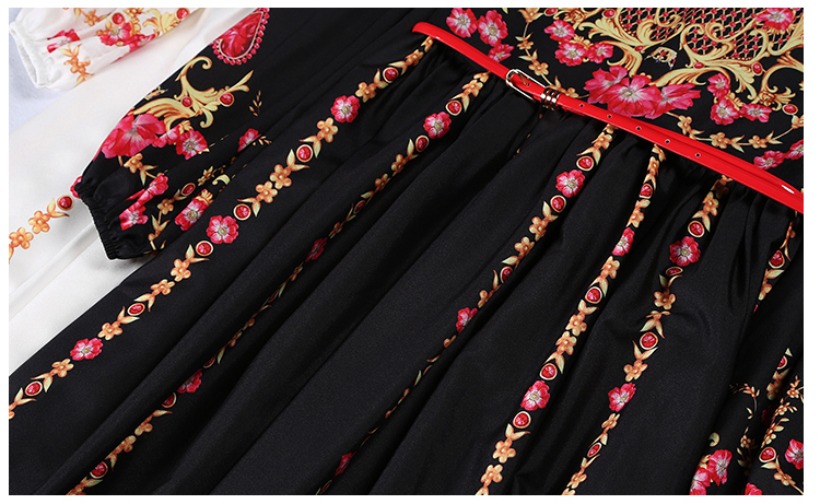 High-Quality-New-2017-Fashion-Runway-Maxi-Dress-Women39s-elegant-Puff-Sleeve-Floral-Print-Retro-Vint-32792511700