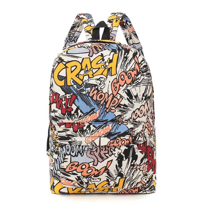 Hippie-Canvas-Backpacks-Student-School-Bag-Graffiti-Backpack-Cartoon-Print-Rucksack-Travel-Pack-Lapt-32703302543