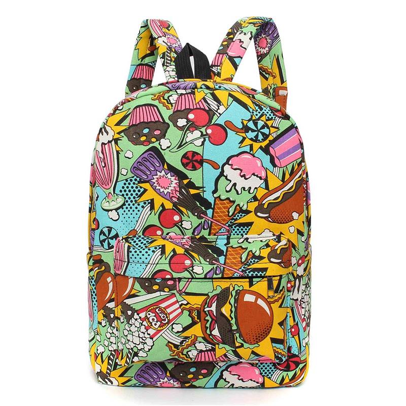 Hippie-Canvas-Backpacks-Student-School-Bag-Graffiti-Backpack-Cartoon-Print-Rucksack-Travel-Pack-Lapt-32703302543