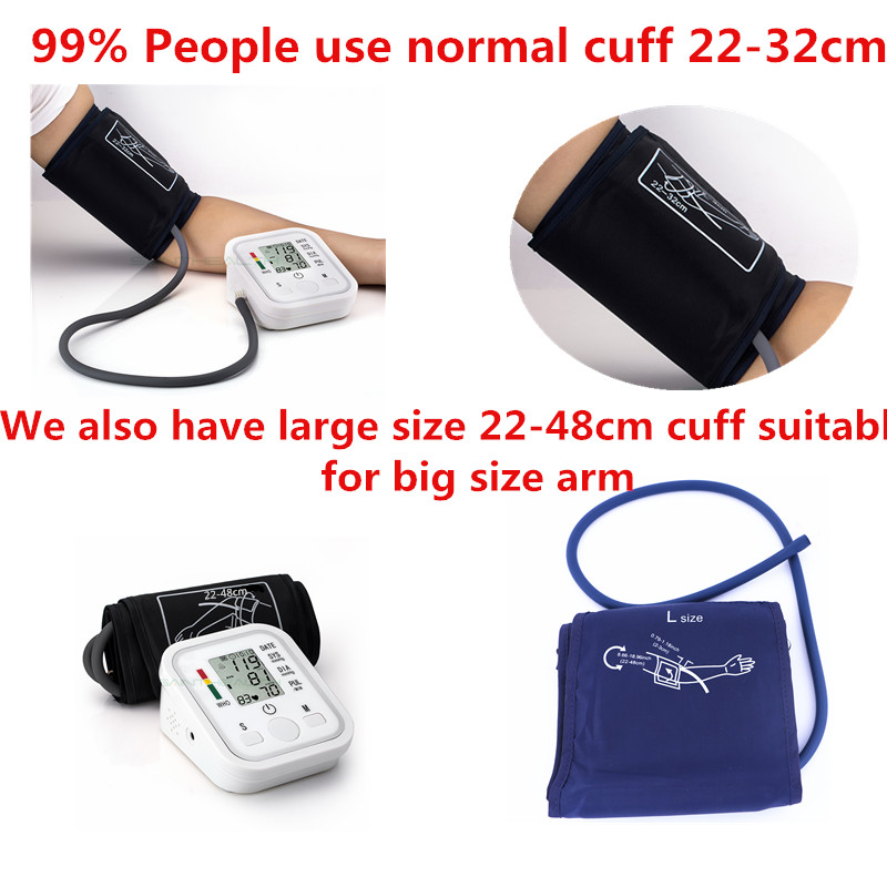 Home-Health-Care-1pcs-Digital-Lcd-Upper-Arm-Blood-Pressure-Monitor-Heart-Beat-Meter-Machine-Tonomete-2040896025