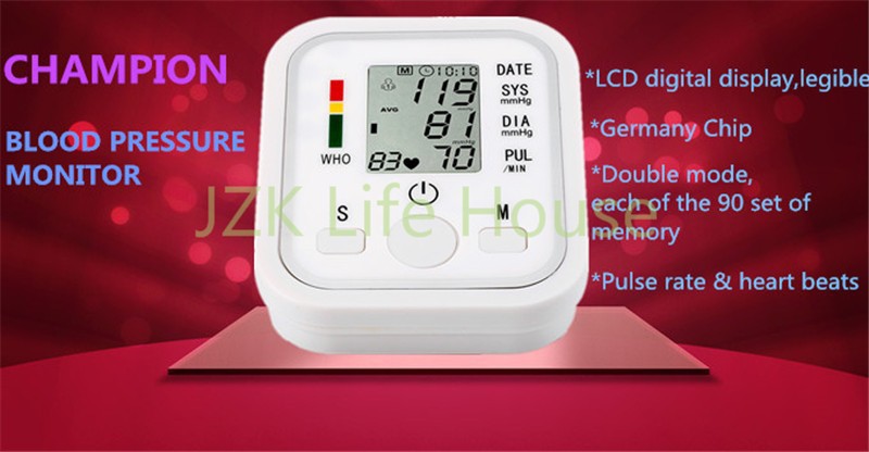 Home-Health-Care-1pcs-Digital-Lcd-Upper-Arm-Blood-Pressure-Monitor-Heart-Beat-Meter-Machine-Tonomete-2040896025