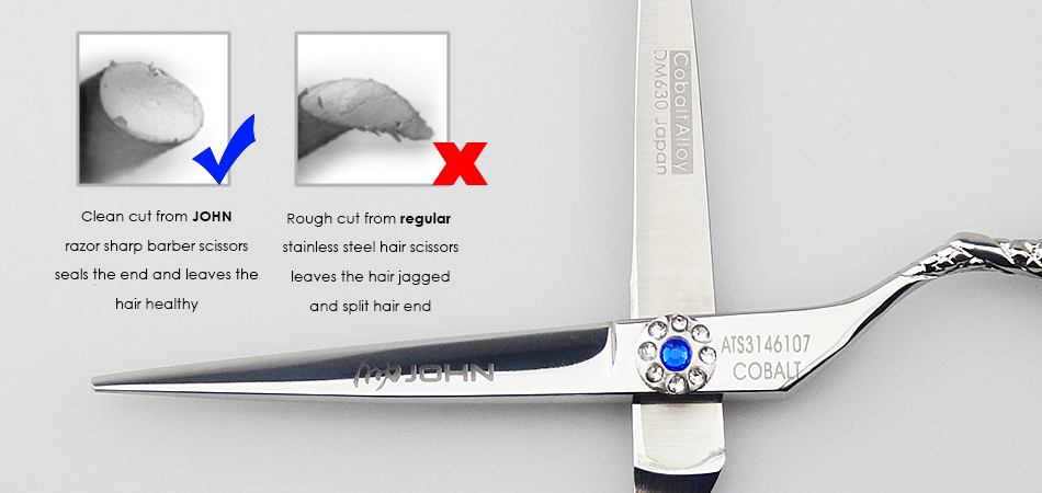 JOHN-Razor-Sharp-Professional-Hairdressing-Scissors-Kasho-Japanese-440C-Hair-Shears-for-Barbers-Cutt-32618023728