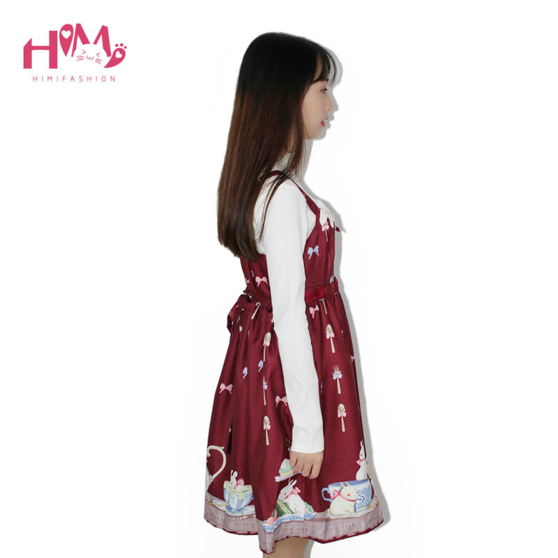 Japanese-Preppy-Style-Sweet-Lolita-Tee-Cup-Women-Dress-Rabbit-Spaghetti-Strap-Cute-Lovely-Red-Dress--32723677804
