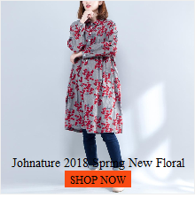 Johnature-Women-Dress-Cotton-Linen-Loose-2018-Autumn-New-Casual-Women-Clothes-3-Colour-Brief-Double--32761395938