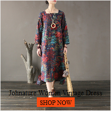 Johnature-Women-Vintage-Dress-Patckwork-2018-Autumn-New-Casual-O-Neck-Fold-Loose-Double-Cotton-Long--32780168653