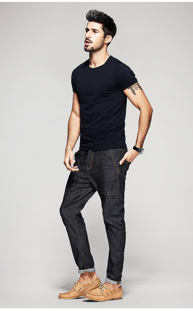 KUEGOU-Summer-Mens-Casual-T-Shirts-10-Solid-Colors-Brand-Clothing-Man39s-Wear-Short-Sleeve-Slim-T-Sh-32676681176