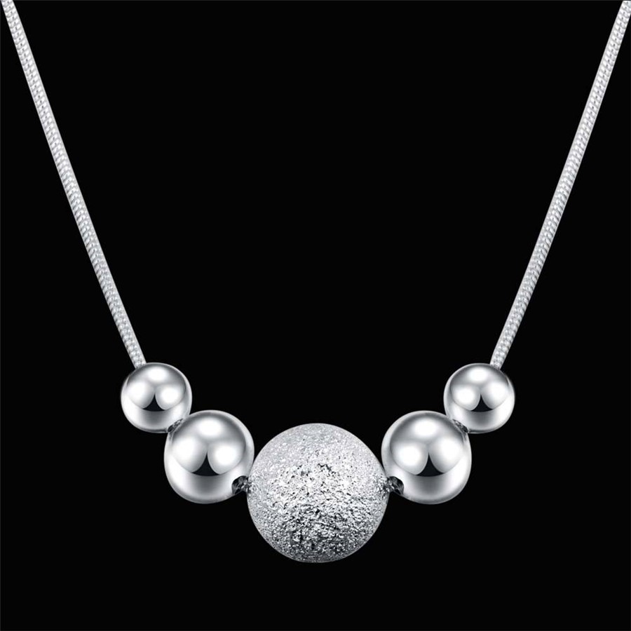 LN019-Lost-Money-Promotions-Free-shipping-Beautiful-fashion-Elegant-silver-plated--charm-chain-bead--812041608