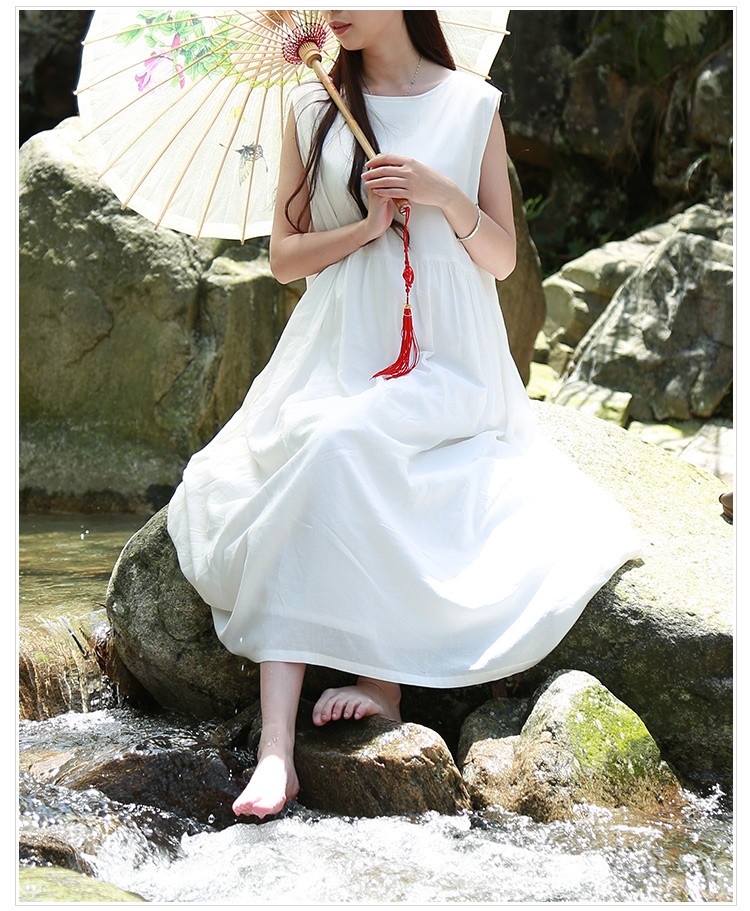 LZJN-White-Tank-Dress-Cotton-Linen-Casual-Sundress-Mori-Girl-Maxi-Dresses-Large-Size-Robe-Femme-2018-32673116376