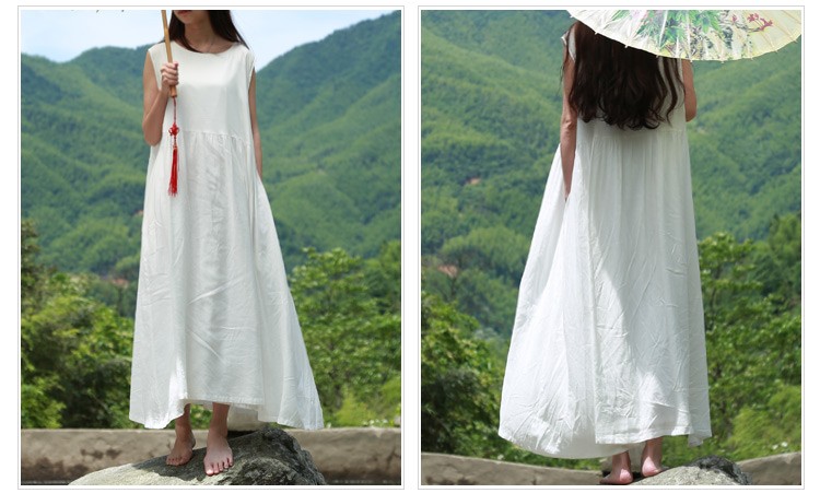 LZJN-White-Tank-Dress-Cotton-Linen-Casual-Sundress-Mori-Girl-Maxi-Dresses-Large-Size-Robe-Femme-2018-32673116376