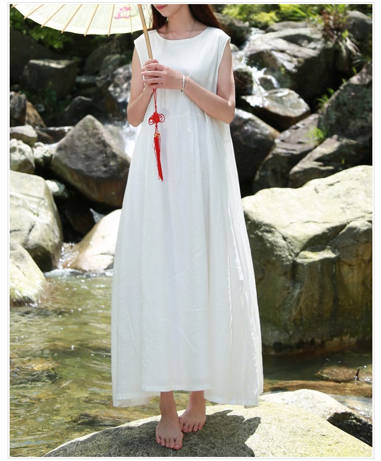 LZJN-White-Tank-Dress-Cotton-Linen-Casual-Sundress-Mori-Girl-Maxi-Dresses-Large-Size-Robe-Femme-2018-32673116376