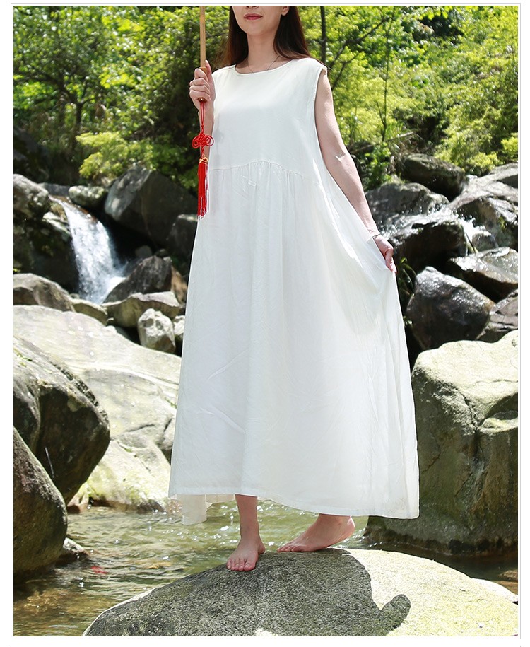 LZJN-White-Tank-Dress-Cotton-Linen-Casual-Sundress-Mori-Girl-Maxi-Dresses-Large-Size-Robe-Femme-2018-32673116376