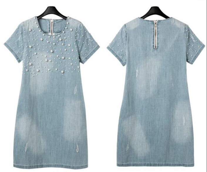 Large-size-5XL-Sundress-Jeans-Women39s-casual-plus-size-vestidos-embroidery-beaded-Denim-Dresses-big-32355172004