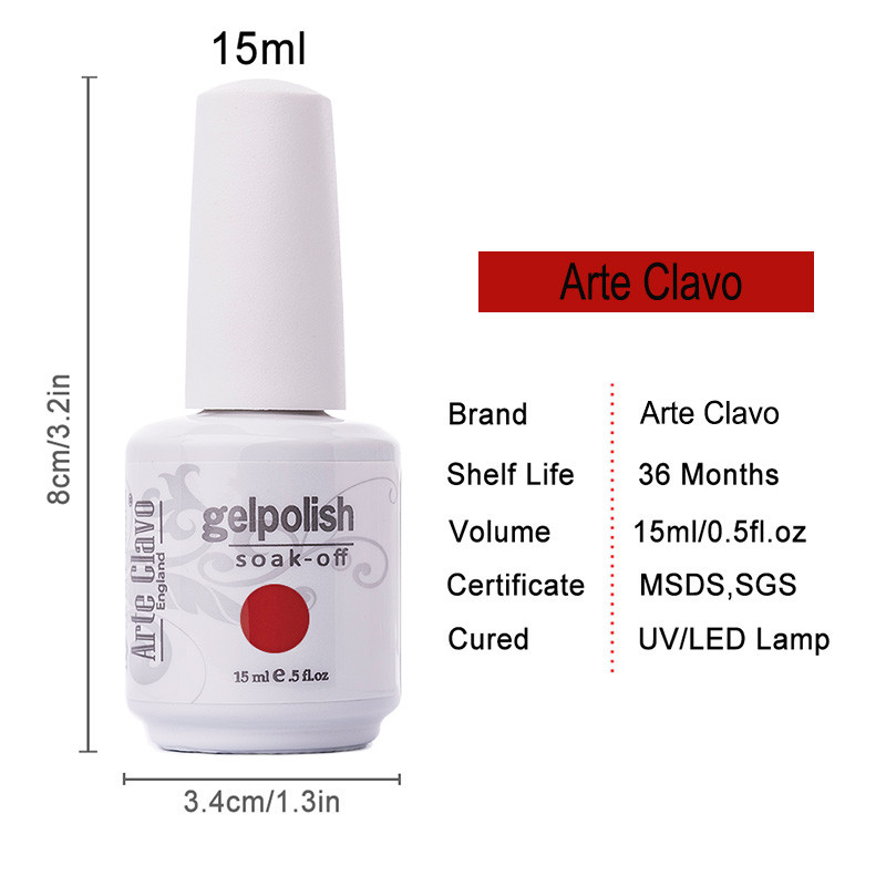 Long-lasting-15ml-Arte-Clavo-1-Piece--Cosmetic-Gel-Polish-UV-Gel-Nails-Led-Nail-Lamp-Nail-Salon-Soak-32357953426