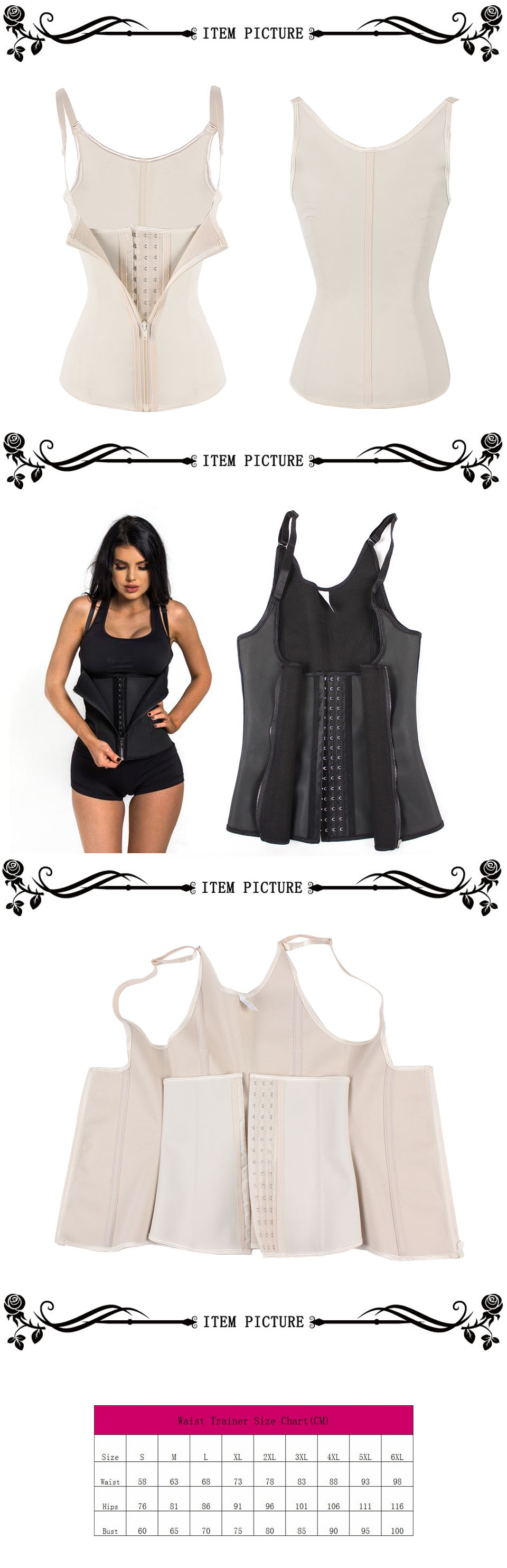 Lover-Beauty-Fajas-Cinturilla-Waist-Trainer-Vest-Latex-Corset-Slimming-Chest-Binder-Waist-Trainers-H-32651150468