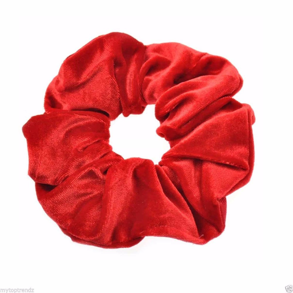 Luxurious-Soft-Feel-Velvet--Hair-Scrunchie-Ponytail-Donut-Grip-Loop-Holder-Stretchy-Hair-band-32699948493