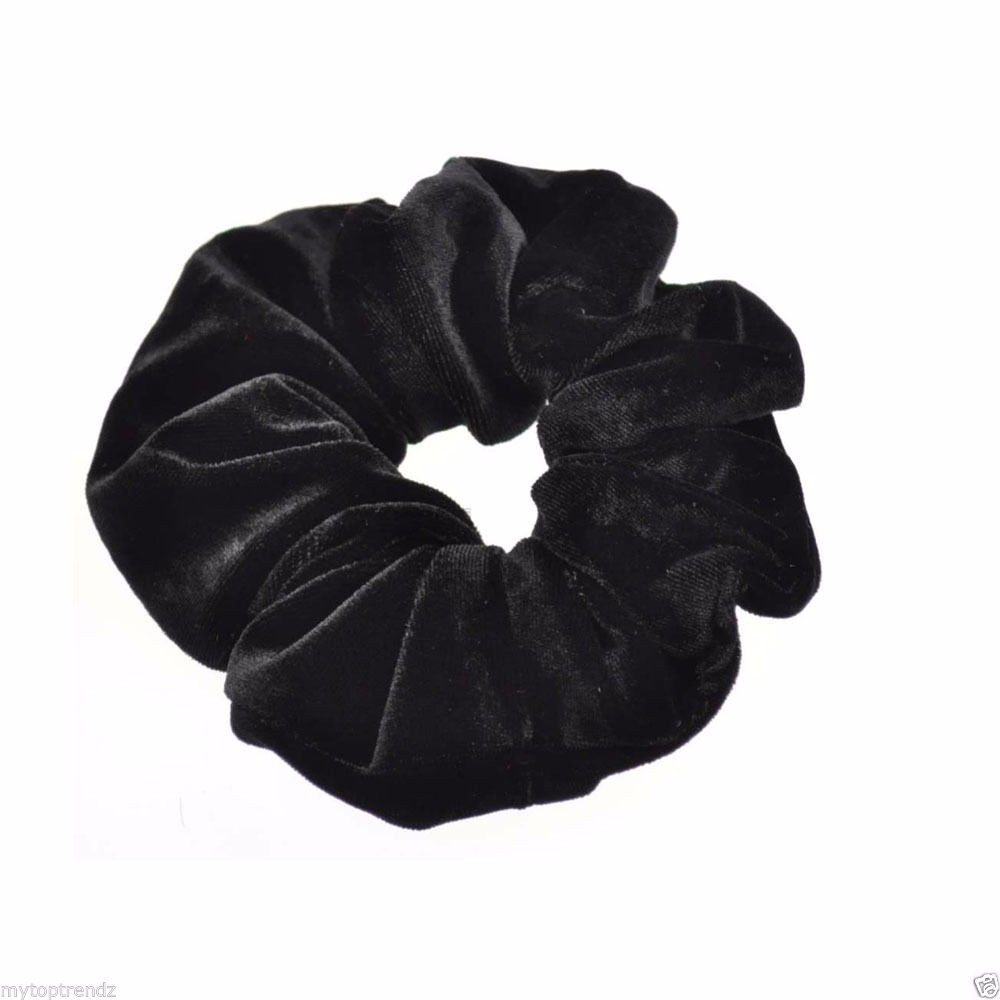 Luxurious-Soft-Feel-Velvet--Hair-Scrunchie-Ponytail-Donut-Grip-Loop-Holder-Stretchy-Hair-band-32699948493