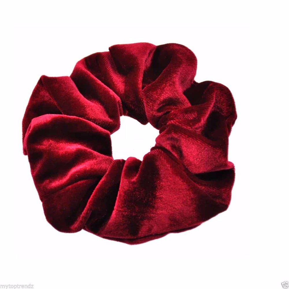 Luxurious-Soft-Feel-Velvet--Hair-Scrunchie-Ponytail-Donut-Grip-Loop-Holder-Stretchy-Hair-band-32699948493
