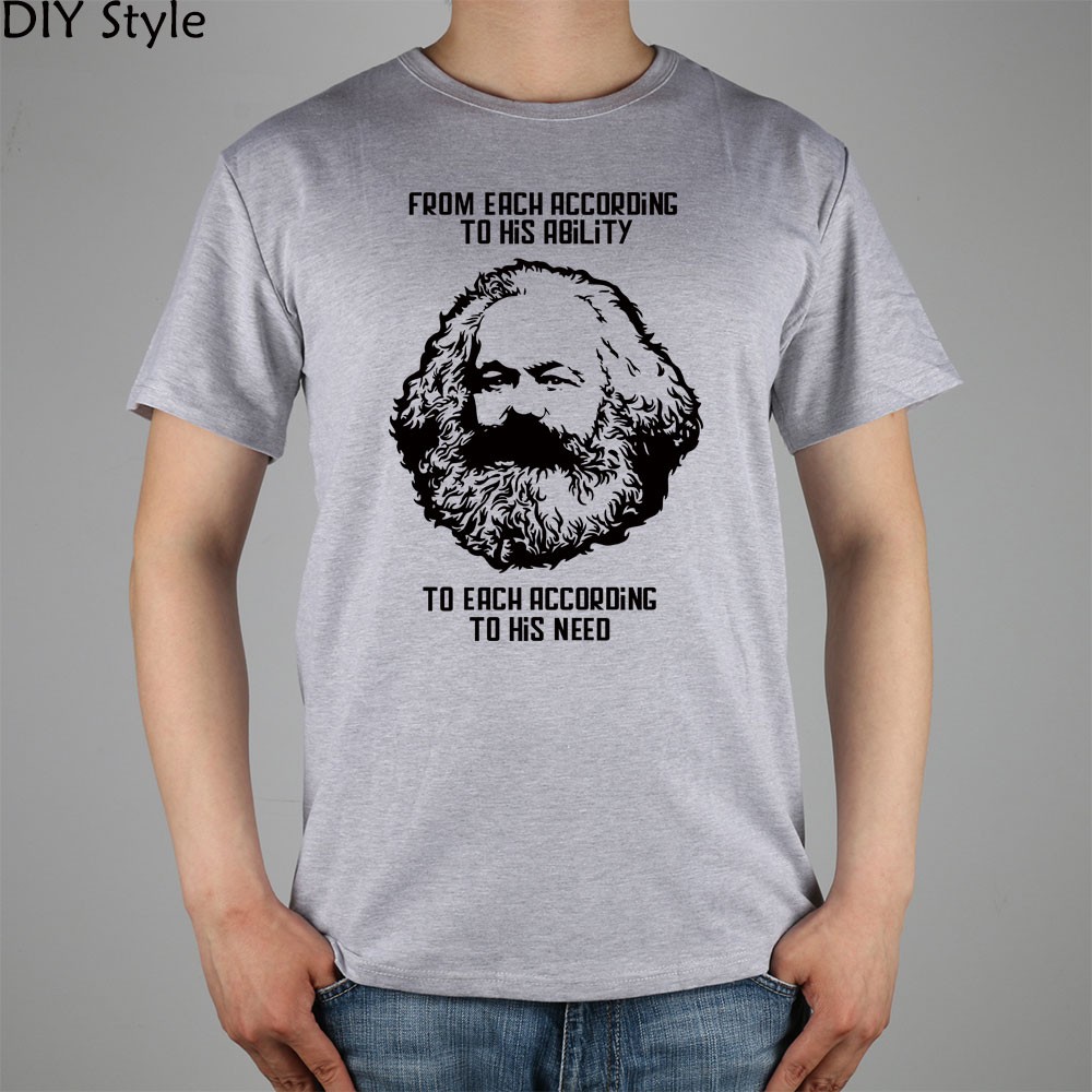 MARXISM-COMMUNISM-CCCP-MARX-short-sleeve-T-shirt-Top-Lycra-Cotton-Men-T-shirt-New-DIY-Style-32218141889
