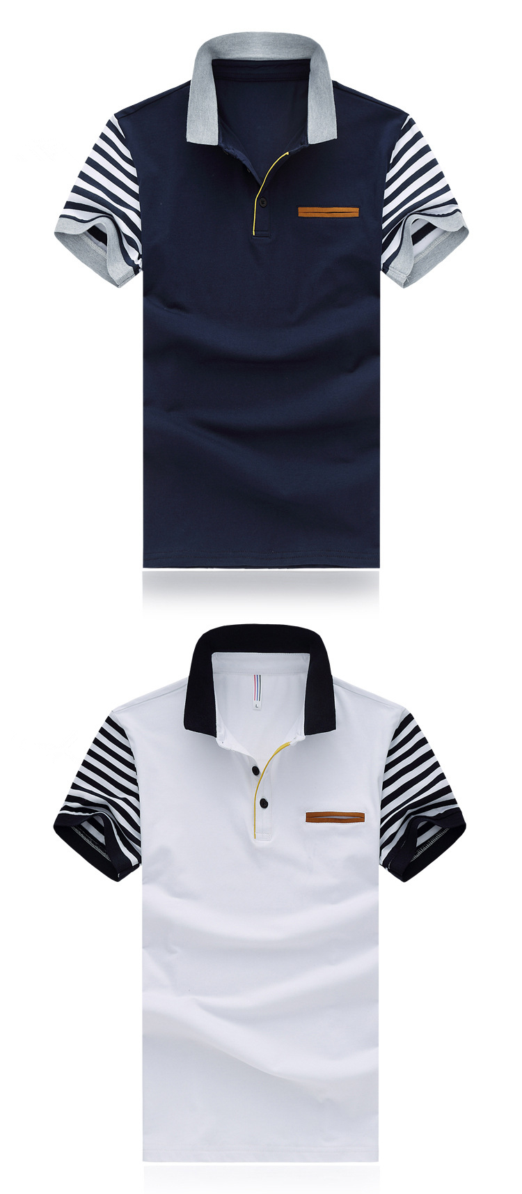 Men39s-Polo-Shirt-Style-Summer-New-Men39s-High-quality-Polo-Shirt-Fashion-Leisure-Stripe-Stitching-C-32784899105