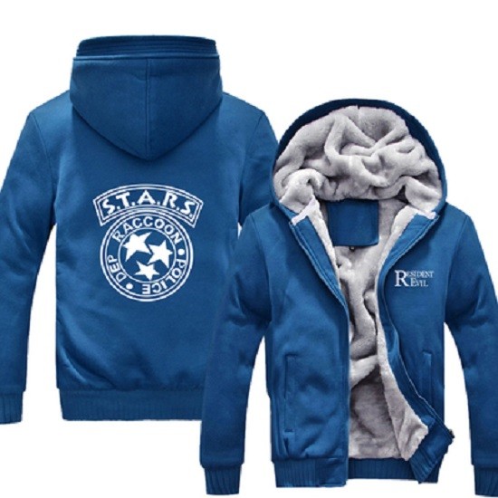 Mens-Casual-Resident-Evil-STARS-Special-Tactics-And-Rescue-Logo-Zip-Up-Winter-Fleece-Hoodies-Sweatsh-32610941821