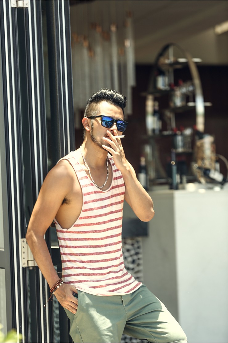 Mens-Undershirt-Tank-Top-Vest-Sleeveless-t-shirt-Top-for-men-Fitness-Summer-Beach-Bamboo-cotton-stri-32683401696
