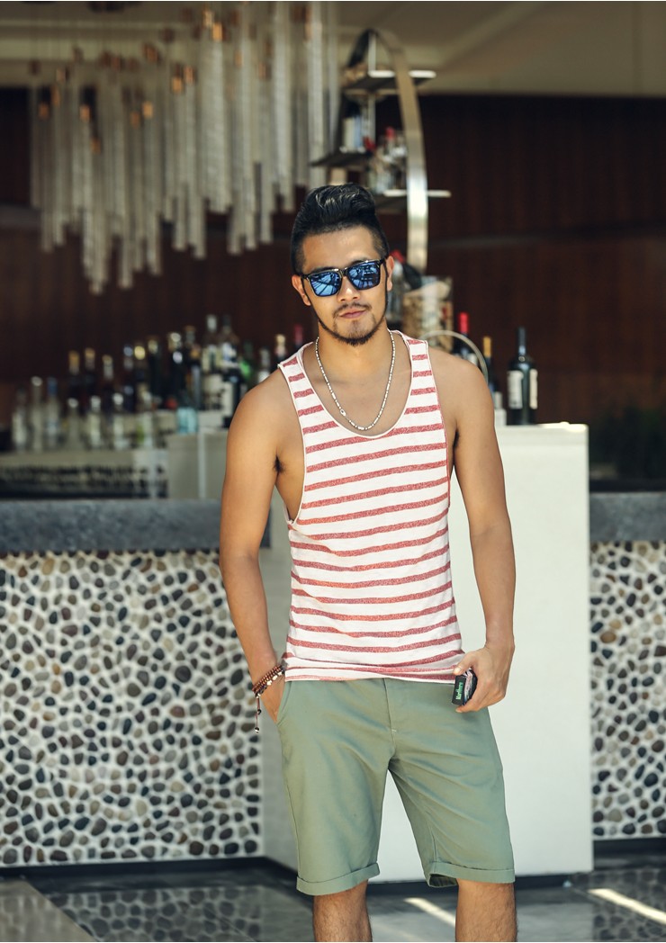 Mens-Undershirt-Tank-Top-Vest-Sleeveless-t-shirt-Top-for-men-Fitness-Summer-Beach-Bamboo-cotton-stri-32683401696