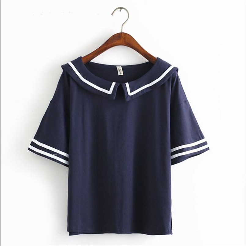 Merry-Pretty-Female-Summer-T-shirt-Navy-Sailor-Style-Cotton-T-shirt-Women-Tops-Cute-Japanese-School--32763004241