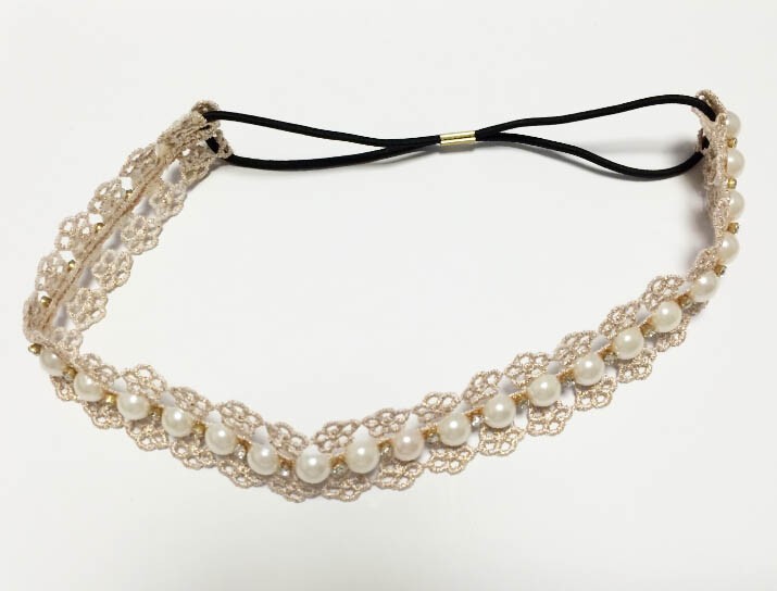 Metting-Joura-Bohemian-Cream-Lace-Flower-Pearl-Crystal-Rhinestone-Headband-Hairdband-Hair-Accessorie-32356262924