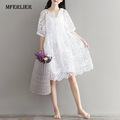 Mferlier-Summer-Womens-Dresses-Cotton-Linen-Lolita-Dress-Short-Sleeve-Dot-Print-Peter-Pan-Collar-Yel-32794220368