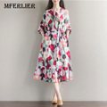 Mferlier-Summer-Womens-Dresses-Cotton-Linen-Lolita-Dress-Short-Sleeve-Dot-Print-Peter-Pan-Collar-Yel-32794220368