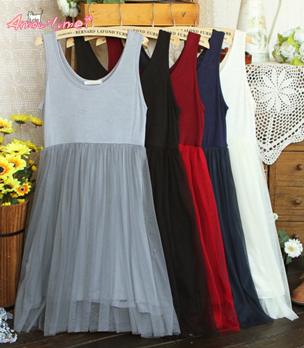 Mori-Girl-Lolita-Kawaii-Vintage-lace-mesh-bottoming-dress-Loose-large-size-women-casual-basic-tank-d-32639588873