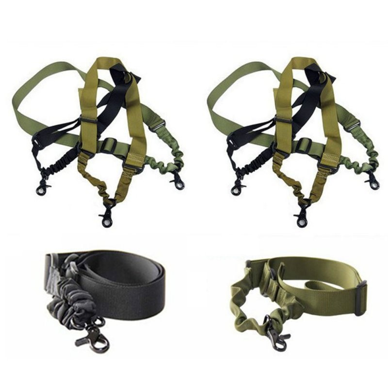 Multi-function-Nylon-Adjustable-Tactical-single-point-Bungee-Rifle-Gun-Airsoft-Sling-hunting-gun-Str-32704746891