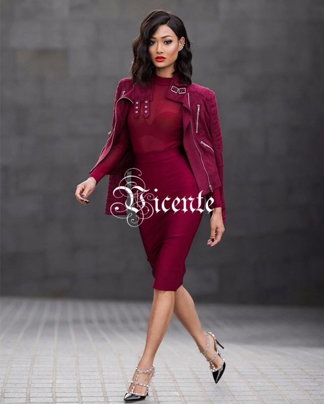 Must-Have-Free-Shipping-Stunning-Twins-Laura-amp-Klaudia-Mesh-Long-Sleeves-Patchwork-Club-Celebrity--32657682734