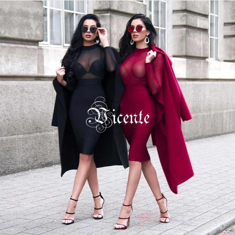 Must-Have-Free-Shipping-Stunning-Twins-Laura-amp-Klaudia-Mesh-Long-Sleeves-Patchwork-Club-Celebrity--32657682734