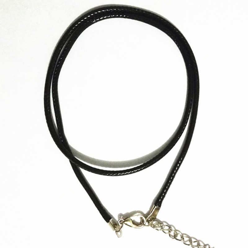 N697-Twisted-Braided-Rope-2mm-Black-PU-Leather-Cord-Chain-Necklace-Silver-Clasp-String-Ropes-Men-Wom-32660833162