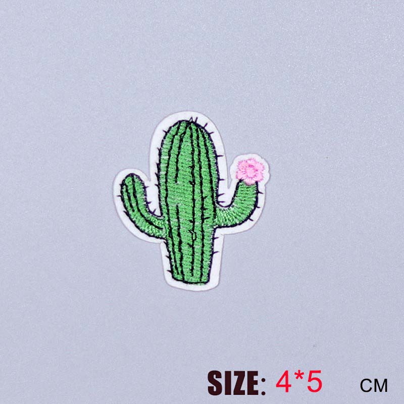 NEW-1PC-beautiful-plant-Cactus-flower-Iron-On-Embroidered-Patch-For-Cloth-Cartoon-Badge-patch-Garmen-32680654011